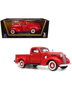 1937 Studebaker Coupe Express Pickup Truck Red 1/18 Diecast Model Car by Road Signature