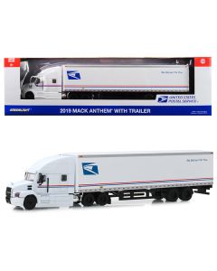 2019 Mack Anthem 18 Wheeler Tractor-Trailer "USPS" (United States Postal Service) "We Deliver For You" 1/64 Diecast Model by Greenlight