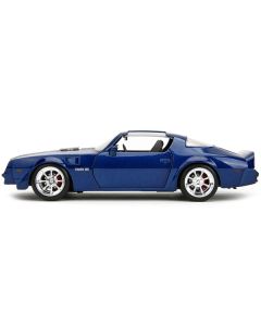 1977 Pontiac Firebird Trans Am Blue Metallic "Bigtime Muscle" Series 1/24 Diecast Model Car by Jada