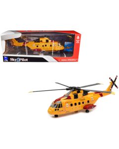 AgustaWestland AW101 (EH101) Helicopter Yellow "Canada Forces Search & Rescue" "Sky Pilot" Series 1/72 Diecast Model by New Ray