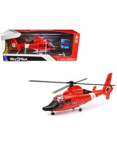 Eurocopter Dauphin HH-65C Helicopter Red "United States Coast Guard" "Sky Pilot" Series 1/48 Diecast Model by New Ray