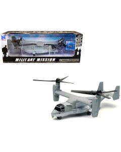 Bell Boeing V-22 Osprey Aircraft #02 Gray "US Air Force" "Military Mission" Series 1/72 Diecast Model by New Ray