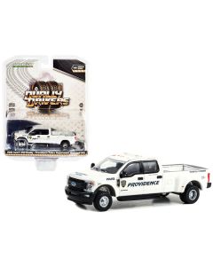 2018 Ford F-350 Dually Pickup Truck White "Providence Police Department Mounted Unit Providence Rhode Island" "Dually Drivers" Series 12 1/64 Diecast Model Car by Greenlight