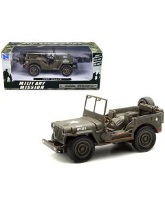 Jeep Willys U.S.A. Army Green 1/32 Diecast Model Car by New Ray