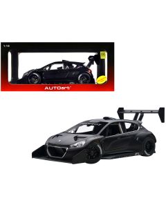  2013 Peugeot 208 T16 Pikes Peak Race Car Plain Black Version 1/18 Model Car by Autoart