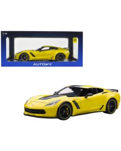 2016 Chevrolet Corvette C7 Z06 C7R Edition Corvette Racing Yellow 1/18 Model Car by Autoart