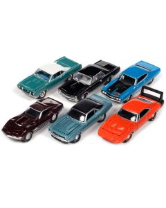 "Muscle Cars USA" 2022 Set A of 6 pieces Release 3 1/64 Diecast Model Cars by Johnny Lightning