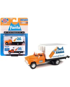 1957 Chevrolet Refrigerated Box Truck Orange with White Top "Fanta" 1/87 (HO) Scale Model by Classic Metal Works