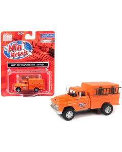 1955 Chevrolet Utility Truck Orange "Union Electric" 1/87 (HO) Scale Model by Classic Metal Works