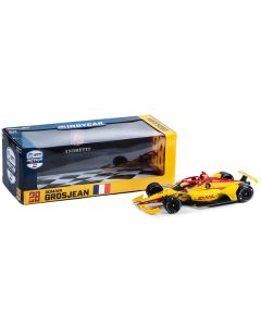 Dallara IndyCar #28 Romain Grosjean "DHL" Andretti Autosport "NTT IndyCar Series" (2023) 1/18 Diecast Model Car by Greenlight