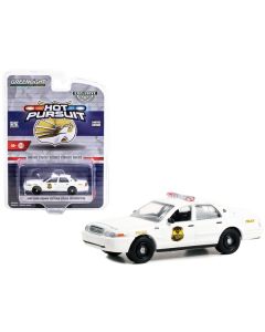 1998 Ford Crown Victoria Police Interceptor White "United States Secret Service Police" Washington DC "Hot Pursuit" Special Edition 1/64 Diecast Model Car by Greenlight