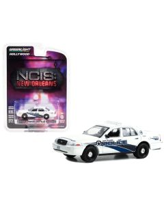 2006 Ford Crown Victoria Police Interceptor White "New Orleans Police" "NCIS: New Orleans" (2014-2021) TV Series "Hollywood Series" Release 39 1/64 Diecast Model Car by Greenlight