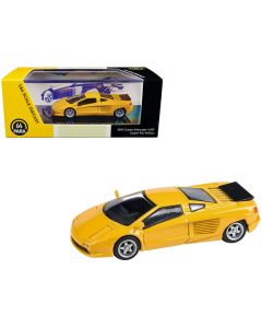 1991 Cizeta V16T Super Fly Yellow 1/64 Diecast Model Car by Paragon Models