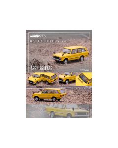 Land Rover "Classic" RHD (Right Hand Drive) Sanglow Yellow 1/64 Diecast Model Car by Inno Models 