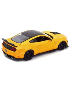 2020 Ford Mustang Shelby GT500 Yellow with Black Top "Special Edition" 1/18 Diecast Model Car by Maisto