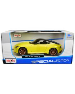 2023 Nissan Z Yellow Metallic with Black Top "Special Edition" Series 1/24 Diecast Model Car by Maisto