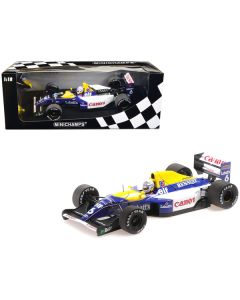 Williams Renault FW14B #6 Riccardo Patrese "Canon" F1 Formula One World Championship (1992) with Driver Limited Edition to 200 pieces Worldwide 1/18 Diecast Model Car by Minichamps