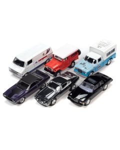 Pop Culture 2023 Set of 6 Cars Release 2 1/64 Diecast Model Cars by Johnny Lightning