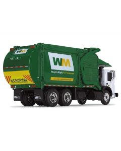 Mack TerraPro Refuse Garbage Truck with Front Loader "Waste Management" White and Green 1/87 (HO) Diecast Model by First Gear