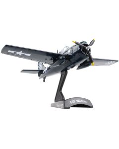 Grumman F4F Wildcat Aircraft #6 "USS Petrof Bay" United States Navy 1/87 (HO) Diecast Model Airplane by Postage Stamp