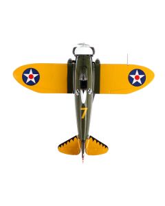 Boeing P-26 "Peashooter" Fighter Aircraft United States Army Air Corps 1/63 Diecast Model Airplane by Postage Stamp