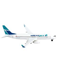 Boeing 737 Next Generation Commercial Aircraft "WestJet Airlines - Maple Leaf Logo Livery" 1/300 Diecast Model Airplane by Postage Stamp