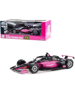 Dallara IndyCar #06 Helio Castroneves "AutoNation - SiriusXM" Meyer Shank Racing "NTT IndyCar Series" (2023) 1/18 Diecast Model Car by Greenlight