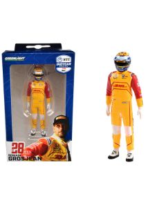 "NTT IndyCar Series" #28 Romain Grosjean Driver Figure "DHL - Andretti Autosport" for 1/18 Scale Models by Greenlight