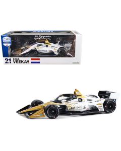 Dallara IndyCar #21 Rinus VeeKay "Bitnile" Ed Carpenter Racing (Road Course Configuration) "NTT IndyCar Series" (2023) 1/18 Diecast Model Car by Greenlight