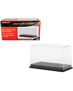 Tall Acrylic Collectible Display Show Case for 1/64 Scale Model Cars with Black Plastic Base by Greenlight