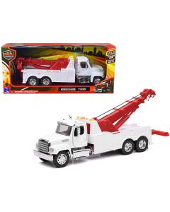 Freightliner 114SD Tow Truck White and Red "Long Haul Trucker" Series 1/32 Diecast Model by New Ray