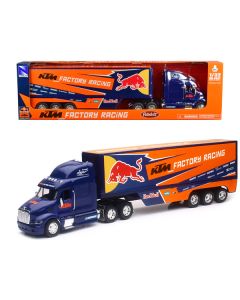 Peterbilt 387 Truck Dark Blue "Red Bull - KTM Factory Racing" 1/32 Diecast Model by New Ray