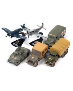 "Korea: The Forgotten War" Military Set B of 6 pieces 2023 Release 1 Limited Edition to 2000 pieces Worldwide Diecast Models by Johnny Lightning