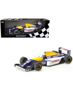 Williams Renault FW15C #0 Damon Hill "Canon" 3rd Place F1 Formula One World Championship (1993) with Driver Limited Edition to 300 pieces Worldwide 1/18 Diecast Model Car by Minichamps