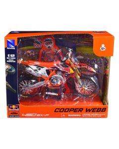 KTM 450 SX-F Motorcycle #2 Cooper Webb "Red Bull KTM Factory Racing" 1/12 Diecast Model by New Ray