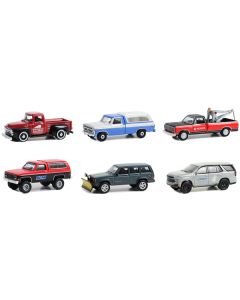 "Blue Collar Collection" Set of 6 pieces Series 12 1/64 Diecast Model Cars by Greenlight