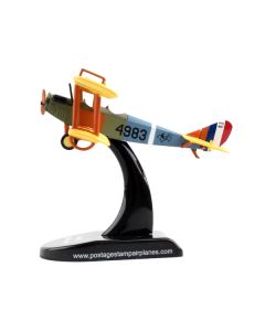 Curtiss JN4 "Jenny" Biplane Aircraft "United States Army Air Service" 1/100 Diecast Model Airplane by Postage Stamp