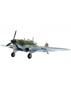 Ilyushin IL-2M3 Sturmovik Aircraft #100 Green Camouflage "Piloted by Vasily Emelyanenko" Soviet Air Force 1/72 Diecast Model Airplane by Legion