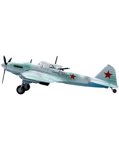 Ilyushin IL-2M3 Sturmovik Aircraft White Camouflage "Hello to the Envoys of the Tuvan People" Soviet Air Force 1/72 Diecast Model Airplane by Legion