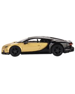 Bugatti Chiron Super Sport Gold Metallic and Black Limited Edition to 3000 pieces Worldwide 1/64 Diecast Model Car by Mini GT