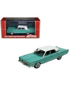 1965 Mercury Park Lane Breezeway Aquamarine with White Top and Aquamarine Interior Limited Edition to 200 pieces Worldwide 1/43 Model Car by Goldvarg Collection