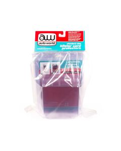 Standard Size 6 Blister Card Protectors for 1/64 Scale Blister Cards by Auto World