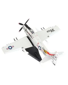 Douglas A-1 Skyraider Aircraft "Papoose Flight" United States Navy 1/110 Diecast Model Airplane by Postage Stamp