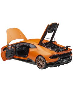 Lamborghini Huracan Performante Arancio Anthaeus / Matt Orange with Copper Wheels 1/12 Model Car by Autoart