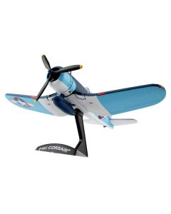 Vought F4U Corsair Fighter Aircraft "VMF-214 Black Sheep" United States Navy 1/100 Diecast Model Airplane by Postage Stamp