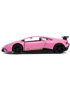 Lamborghini Huracan Performante Matt Pink "Pink Slips" Series 1/32 Diecast Model Car by Jada