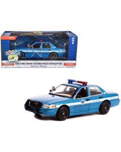 2001 Ford Crown Victoria Police Interceptor Blue Metallic "Seattle Police - Seattle, Washington" "Hot Pursuit" Series 1/24 Diecast Model Car by Greenlight