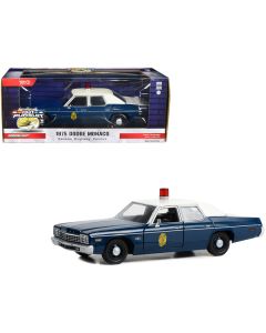 1975 Dodge Monaco Dark Blue with White Top "Kansas Highway Patrol" "Hot Pursuit" Series 1/24 Diecast Model Car by Greenlight