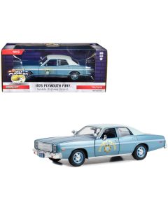 1978 Plymouth Fury Slicktop Blue Metallic with White Top "Nevada Highway Patrol" "Hot Pursuit" Series 1/24 Diecast Model Car by Greenlight