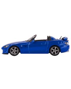 Honda S2000 (AP2) CR Convertible Apex Blue Metallic Limited Edition to 1200 pieces Worldwide 1/64 Diecast Model Car by Mini GT